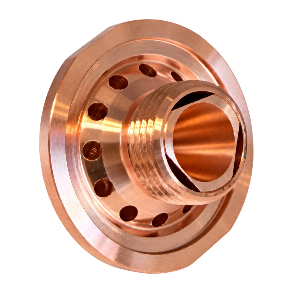 AM367-1900CPV D1.2FE Fibre Double Laser Nozzle without Collar for Amada, Hard Chrome (5 pk)
