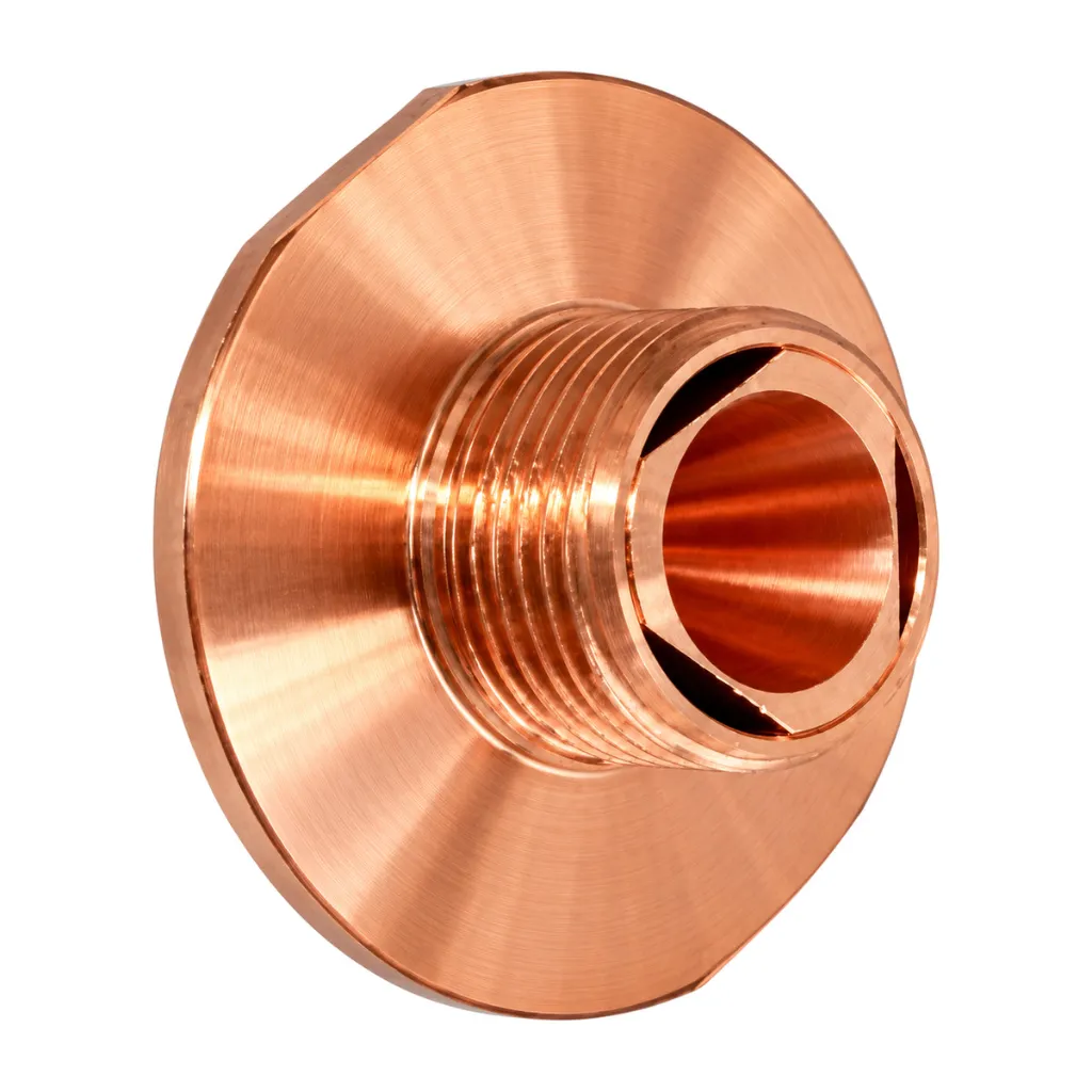 AM367-6789X D2.5E Eco Cut Double Laser Nozzle for Amada, Chrome Plated (10 pk)
