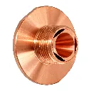 AM367-6789X D2.5E Eco Cut Double Laser Nozzle for Amada, Chrome Plated (10 pk)