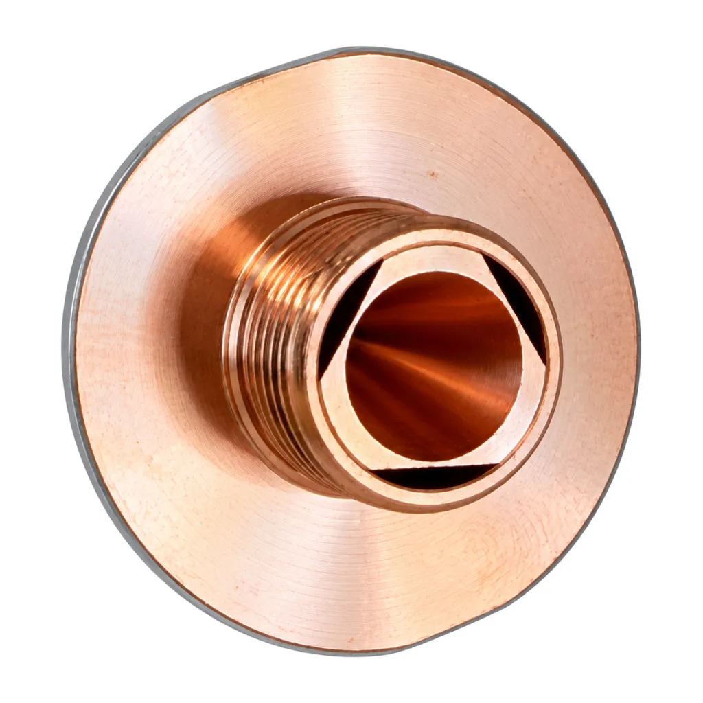 AM367-8550X D1.4E Eco Cut Double Laser Nozzle for Amada, Chrome Plated (10 pk)