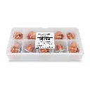 AM367-8550X D1.4E Eco Cut Double Laser Nozzle for Amada, Chrome Plated (10 pk)