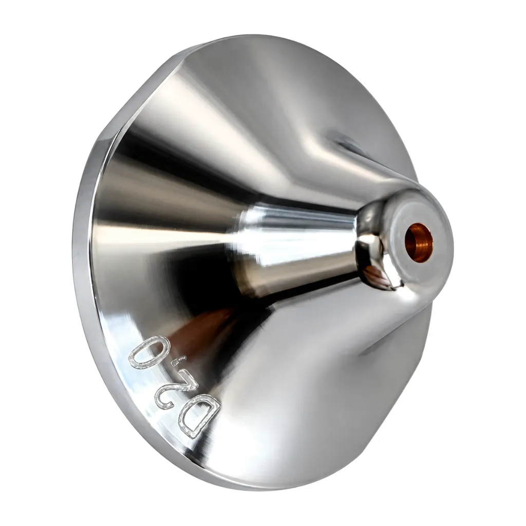 AM343-2361-2.0X D2.0 Double Laser Nozzle for Amada, Chrome Plated (10 pk)