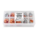 AM367-6789X D2.5E Eco Cut Double Laser Nozzle for Amada, Chrome Plated (10 pk)