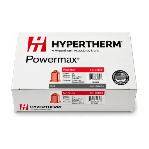 228759 Hypertherm Nozzle Bulk Pack - 65A, Pack of 25 - Powermax65/85/105 Duramax