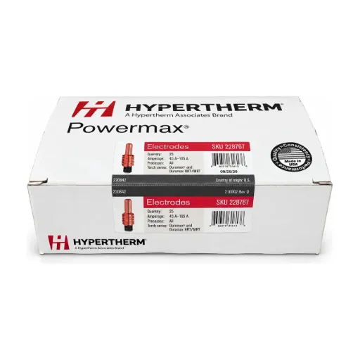 228767 Hypertherm Electrode Bulk Pack - 30-105A, Pack of 25 - Powermax45 XP/65/85/105 Duramax
