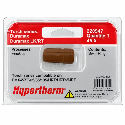 220947 Hypertherm FineCut Swirl Ring - 30-45A - Powermax45 XP/65/85/105 Duramax